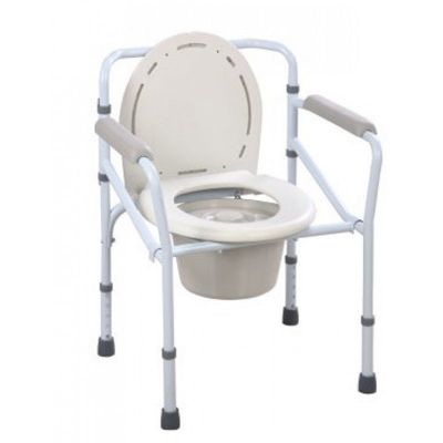 Steel commode chair