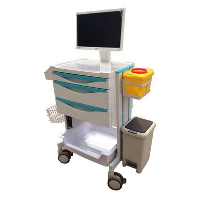 Work Table Medical Furniture Doctor Digital Mobile Hospital Nursing High Quality Laptop Cart Design Workstation Computer Trolley