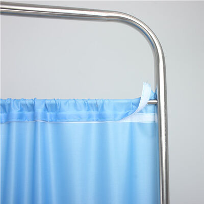 Portable Hospital Stainless Steel Optional Color 3-Folding Bed Screen