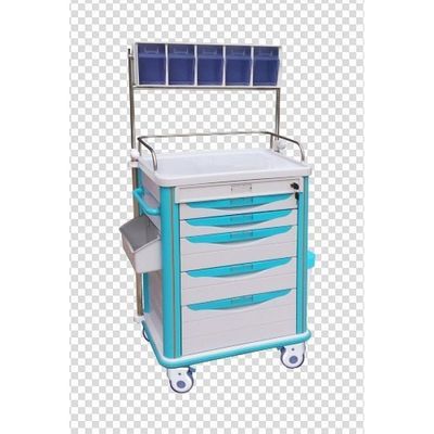 625 X 475 X 920mm ABS Anesthesia Trolley Instrumen