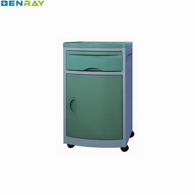 ABS Plastik Rumah Sakit Medical Bed Side Cabinet Locker Dengan 1 Laci