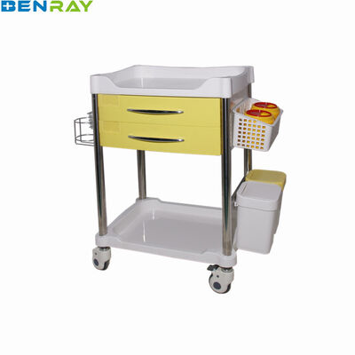 Trolley Rumah Sakit ABS Trolley Klinis Dengan Laci