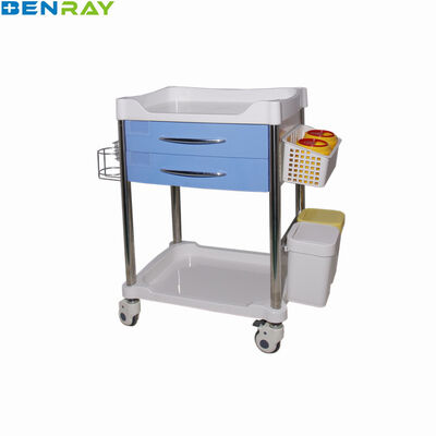 Trolley Rumah Sakit ABS Trolley Klinis Dengan Laci
